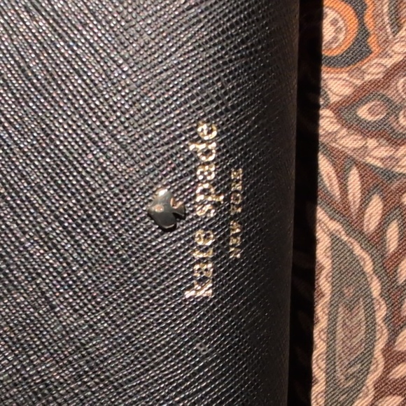 Kate Spade Black Leather Run Wild Leopard Crossbody Shoulder Bag Purse Excellent - Picture 11 of 11